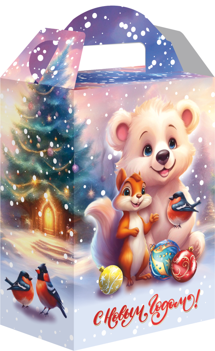 НГ-00302 Умка и друзья Коробка подарочная Умка и друзья, 160х100х230 (+63) мм — изображение 4